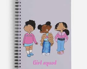 Cherish Me afro girls notebook