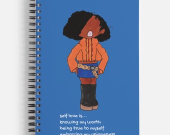 Cherish Me afro girl notebook/ stationery