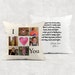 I Love You Hug Isolation Comfort Cushion Linen White Canvas 