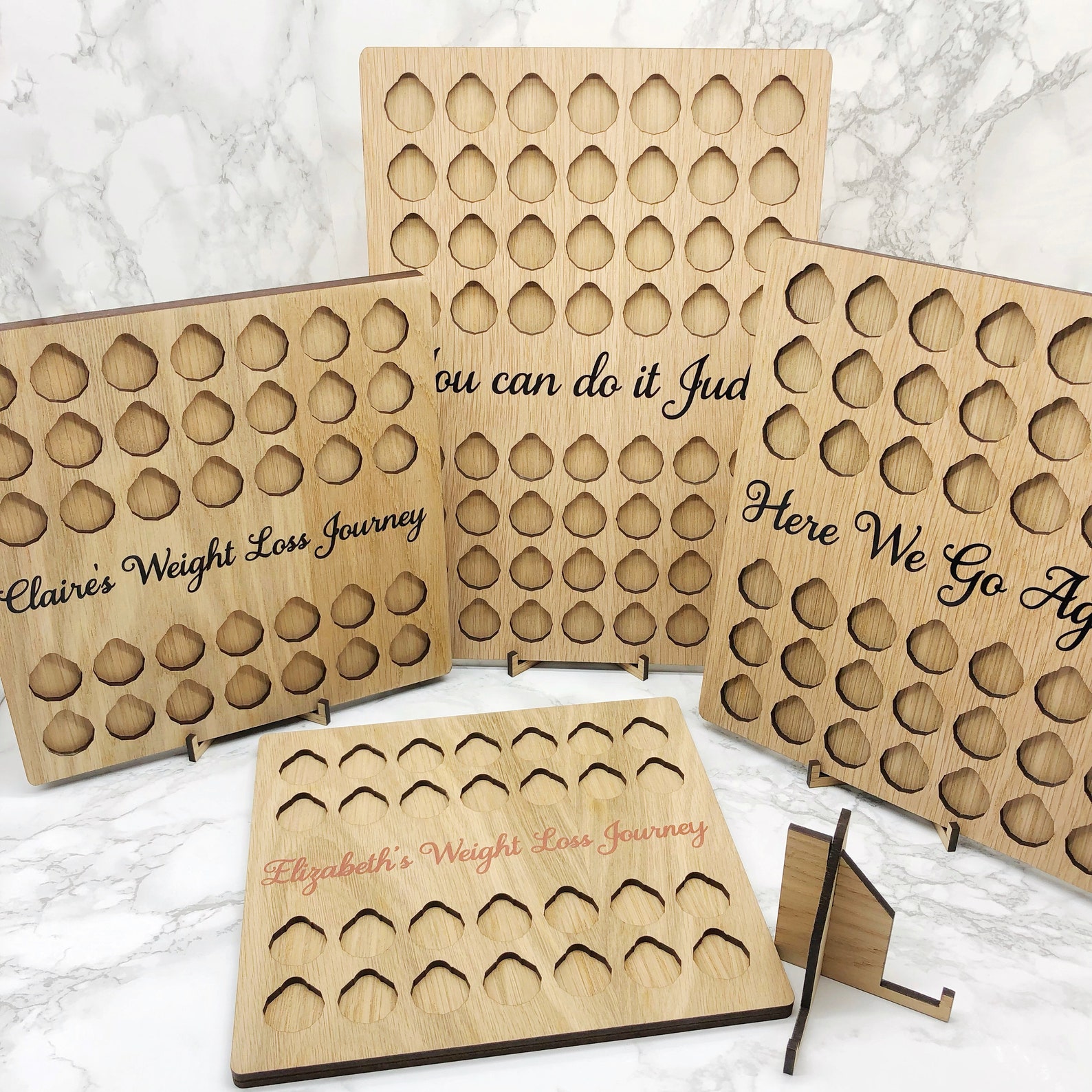 Weight Loss Journey Pound Coin Oak Plaques Slimming World Etsy