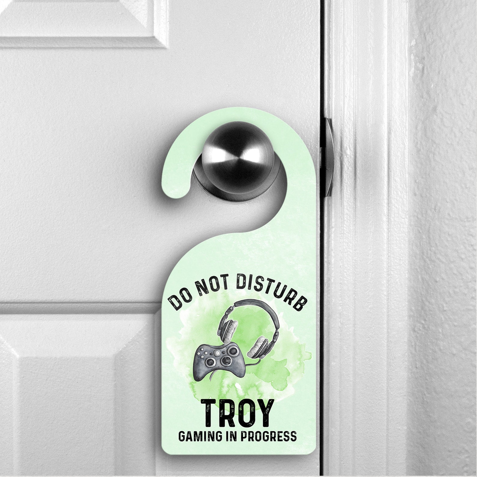 Personalised Gamer Do Not Disturb Room Door Hanger Gaming in - Etsy UK