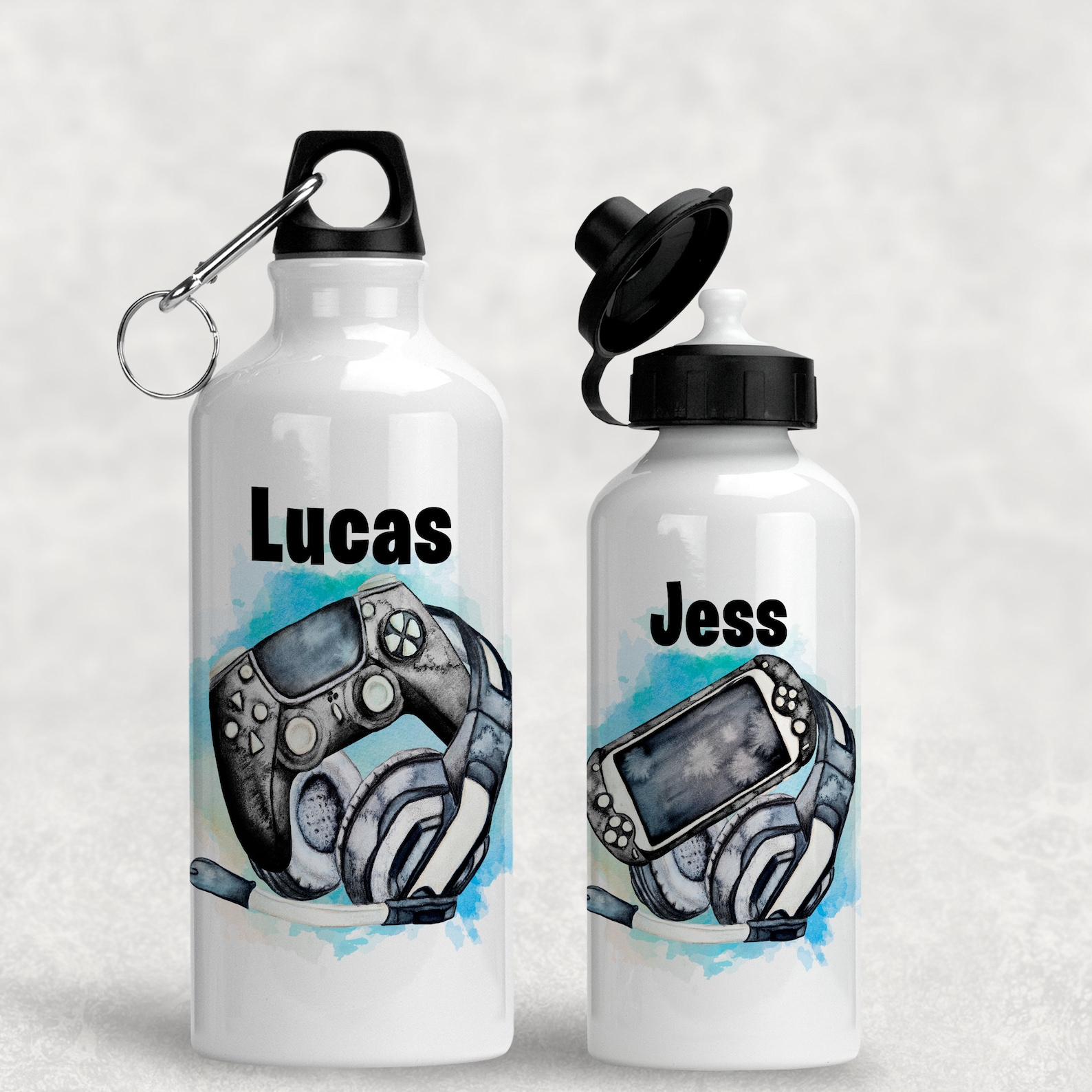 Gamer Controller Personalised Water Bottle 400/600ml Etsy