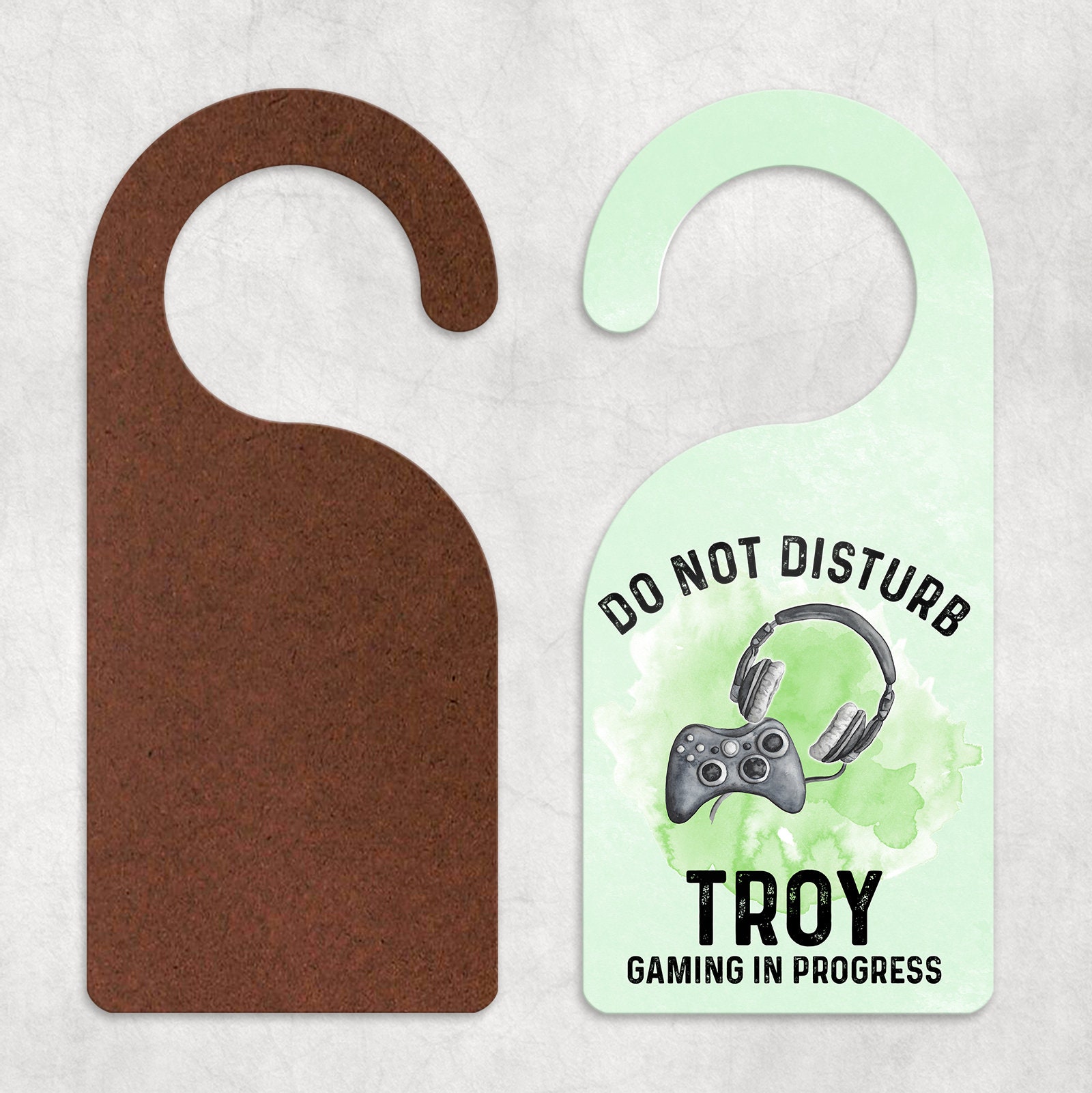 Personalised Gamer Do Not Disturb Room Door Hanger Gaming in | Etsy