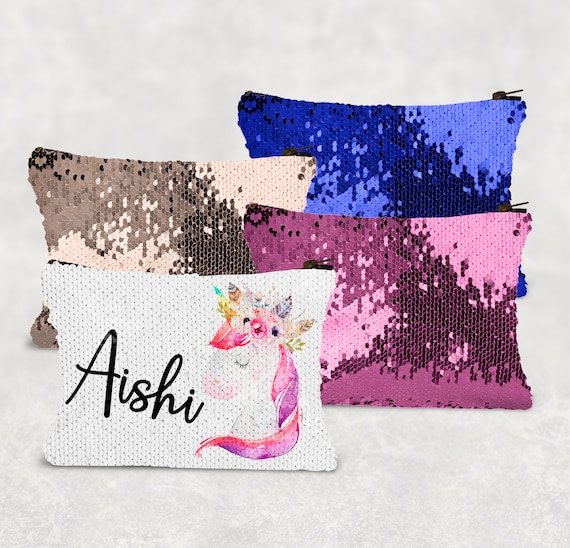Buy Unicorn Personalised Sequin Bag Online in India Etsy