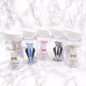 500ml Kids Wedding Role Outfit Water Bottle | Flower Girl, Page Boy, Bridesmaid, Ring Bearer