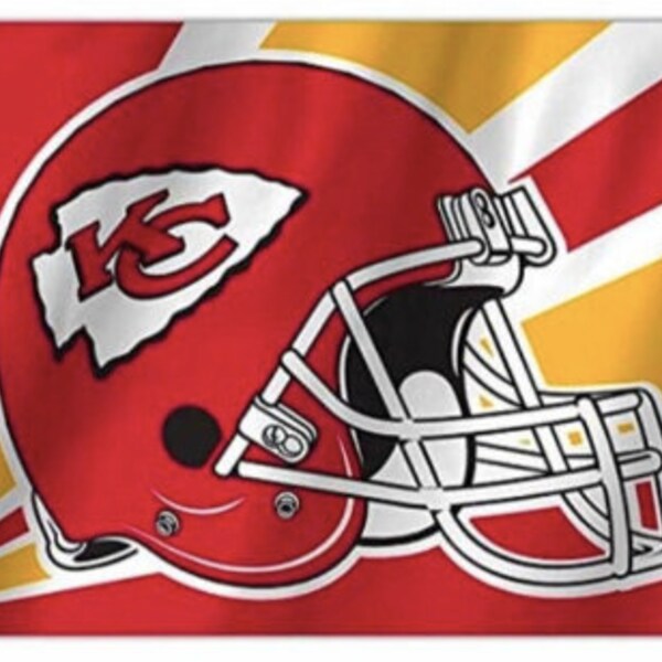 Kansas City Chiefs Flag Banner - 3x5ft - KC - Arrowhead - NFL - Pat Patrick Mahomes - Garden Flag , Dorm Room Decor , Man Cave , Flagpole