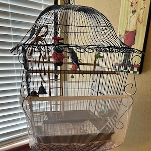 Personalized seed collector for your bird cage.