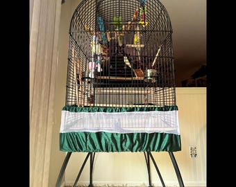 Personalized seed catcher for bird cages with legs