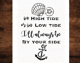 In High Tide Or Low Etsy