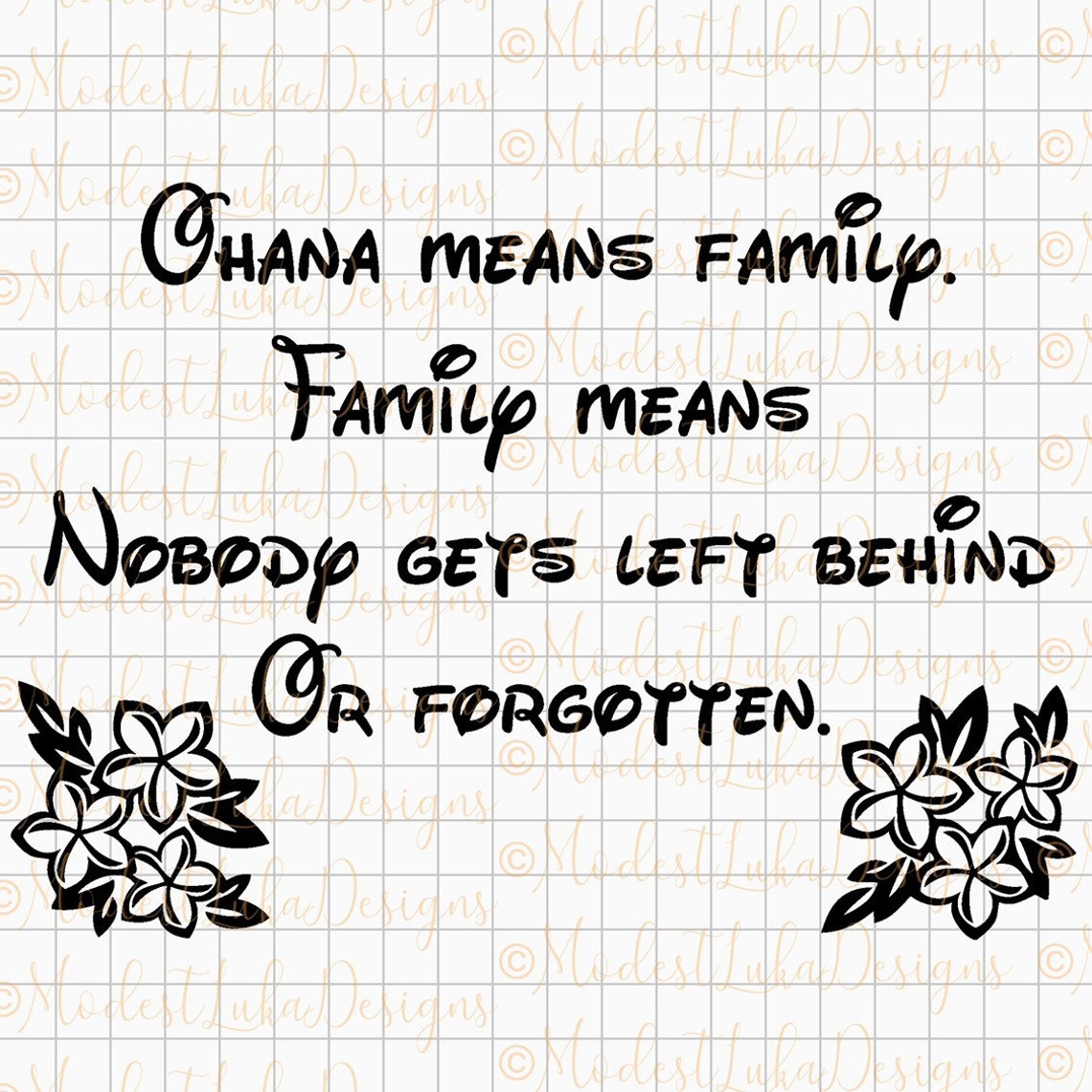 Ohana Means Family SVG Digital Download - Etsy