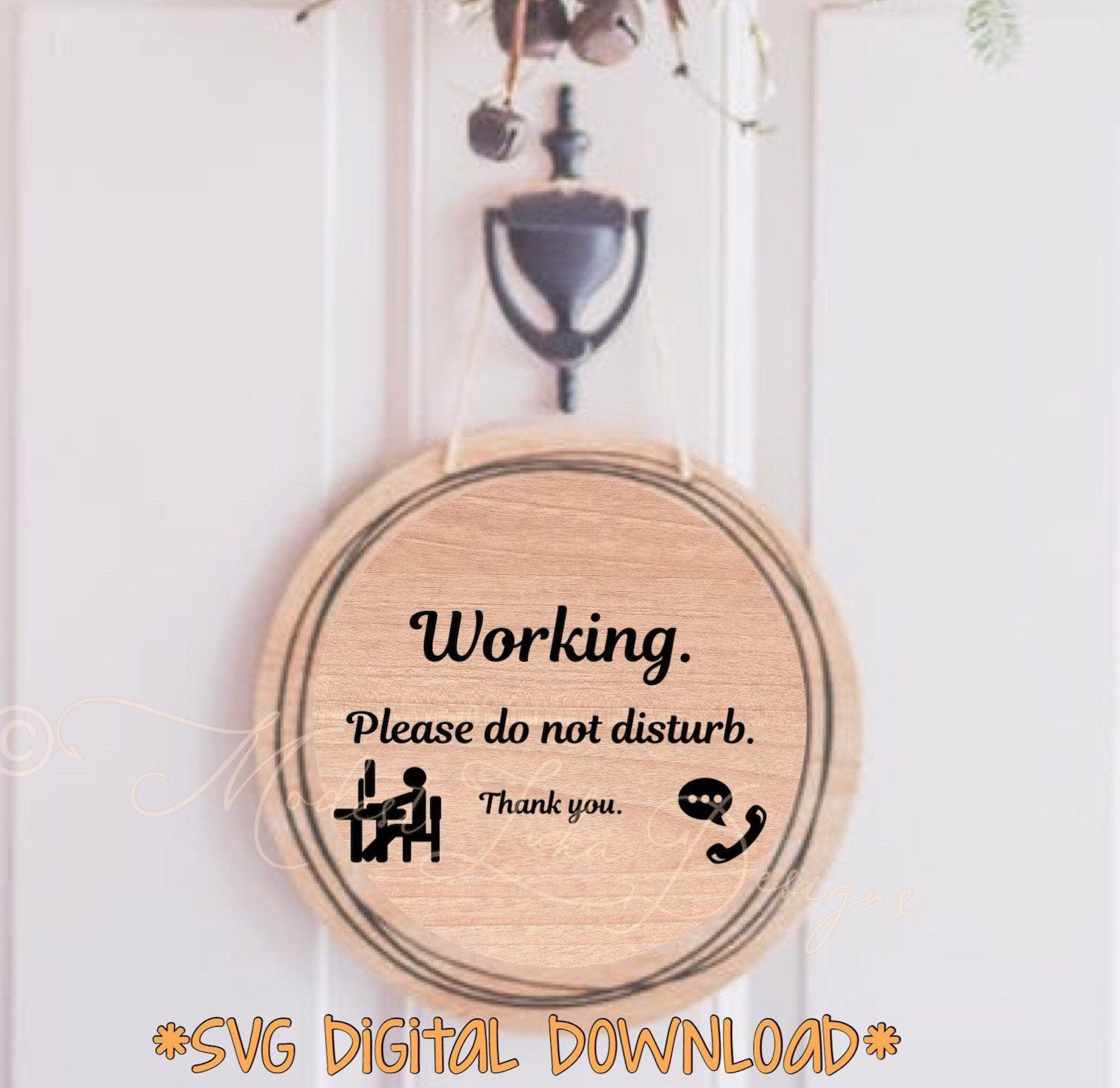 Working Please Do Not Disturb SVG Digital Download - Etsy