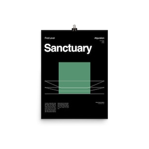 Sanctuary Poster | Dungeons and Dragons | Tabletop Role Playing | DND