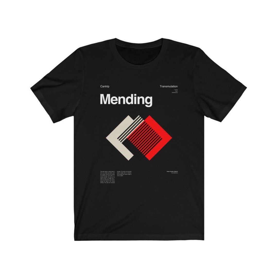 Mending Spell Tshirt DND Gifts Dungeons and Dragons D&D Dungeon Master