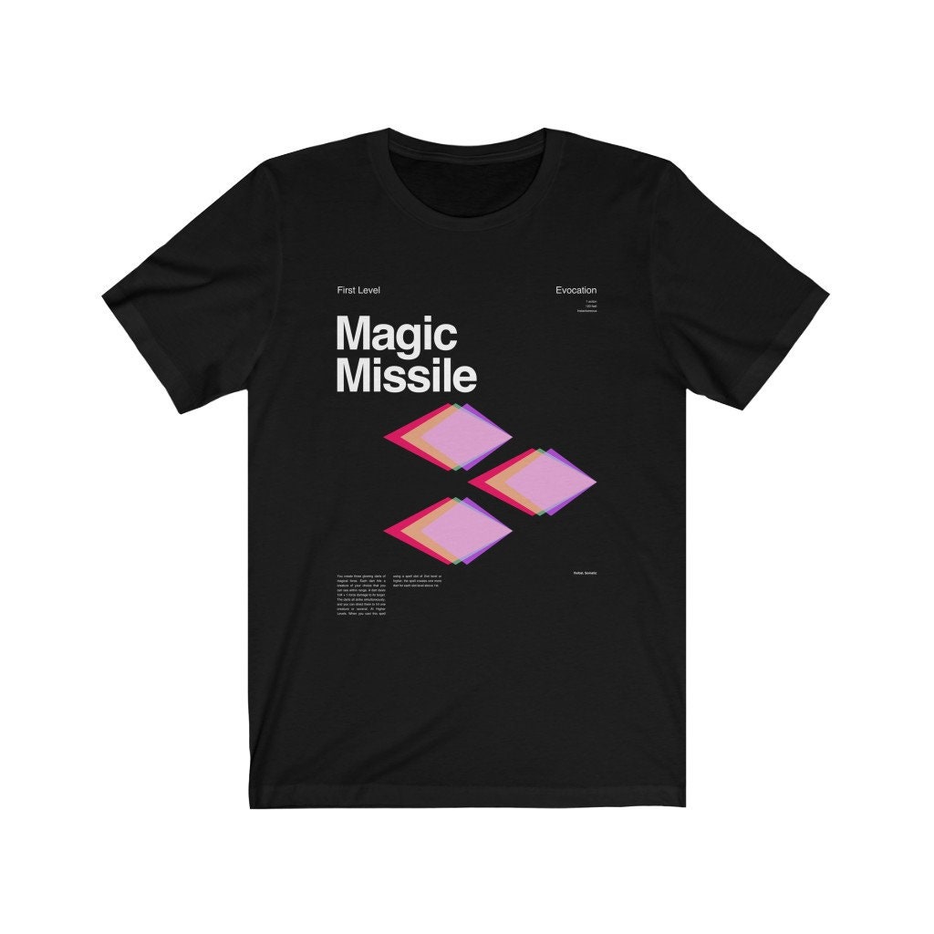 XLARGE☆MASTER OF MAGIC S/S TEE Magic Missile Spell T-shirt - Etsy