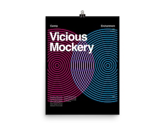 Vicious Mockery Poster | Dungeons and Dragons | Tabletop Role Playing | DND