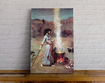 by John William Waterhouse Poster or Canvas The Witch Poster Magic Circle by John William Waterhouse Poster or Canvas The Witch Poster Magic Circle