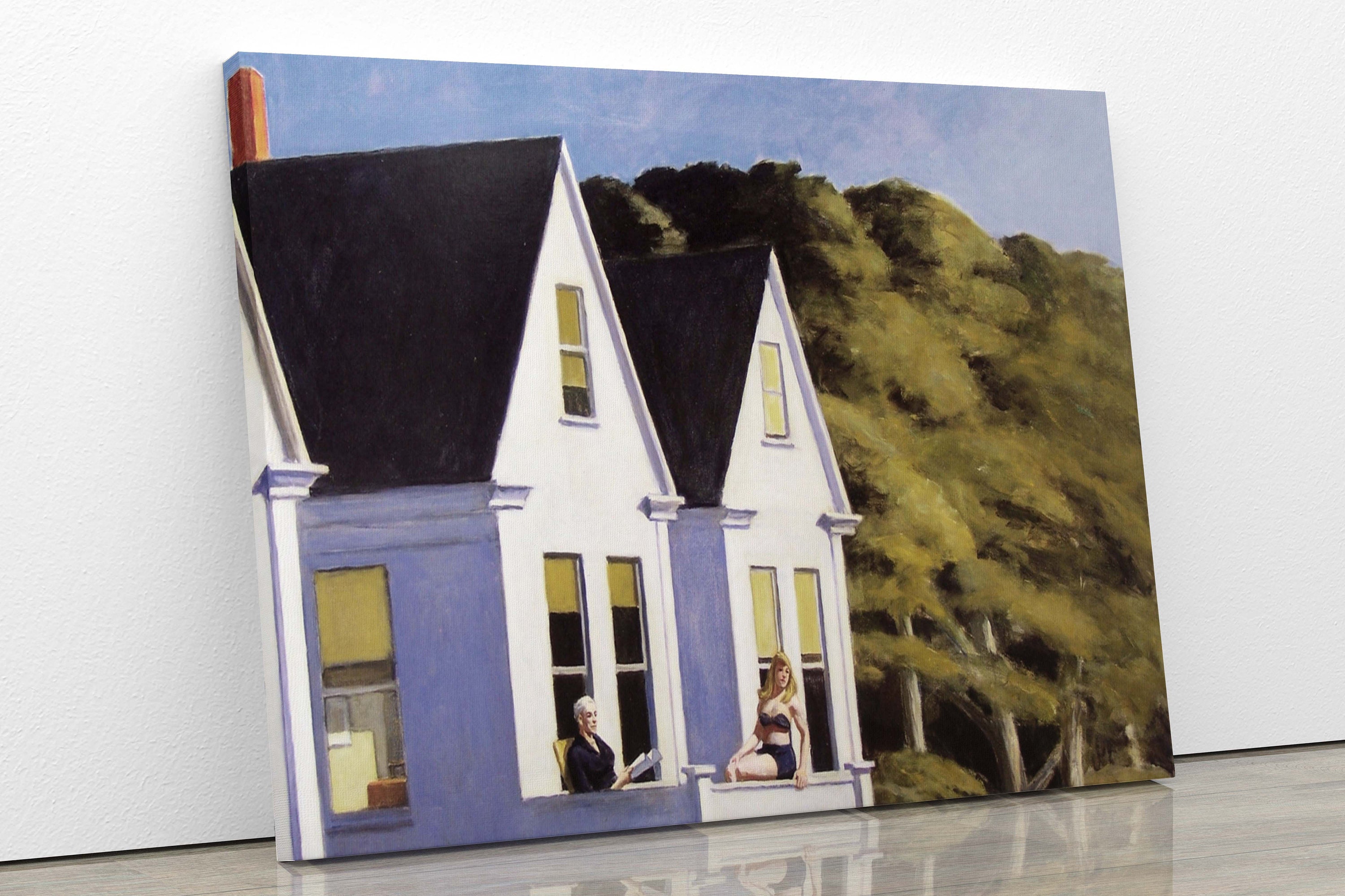 Edward Hopper Second Story Sunlight Framed Canvas Wall | Etsy
