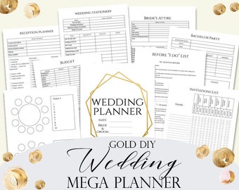 wedding planner diy wedding planner pages printable wedding etsy