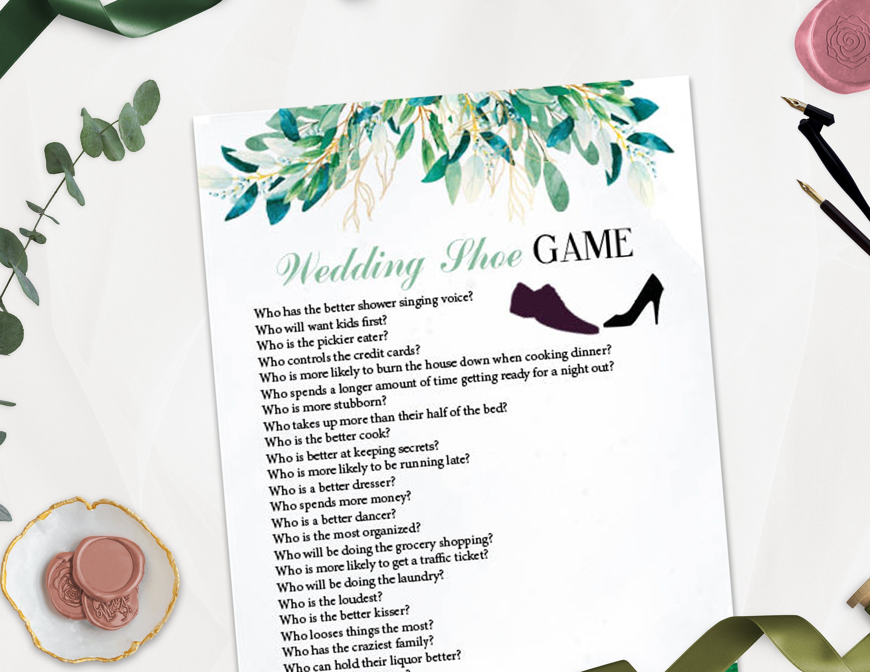 Wedding Shoe Printable Game Wedding Shoe Game Questions - Etsy Ireland Wedding Shoe Printable Game Wedding Shoe Game Questions - Etsy Ireland