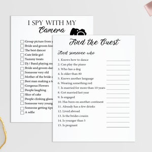 5 Wedding Reception Games, Printable Wedding Reception Game, Fun ...