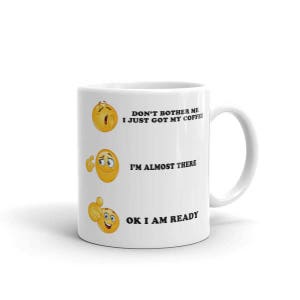 Emoji Don&#39;t bother me coffee mug