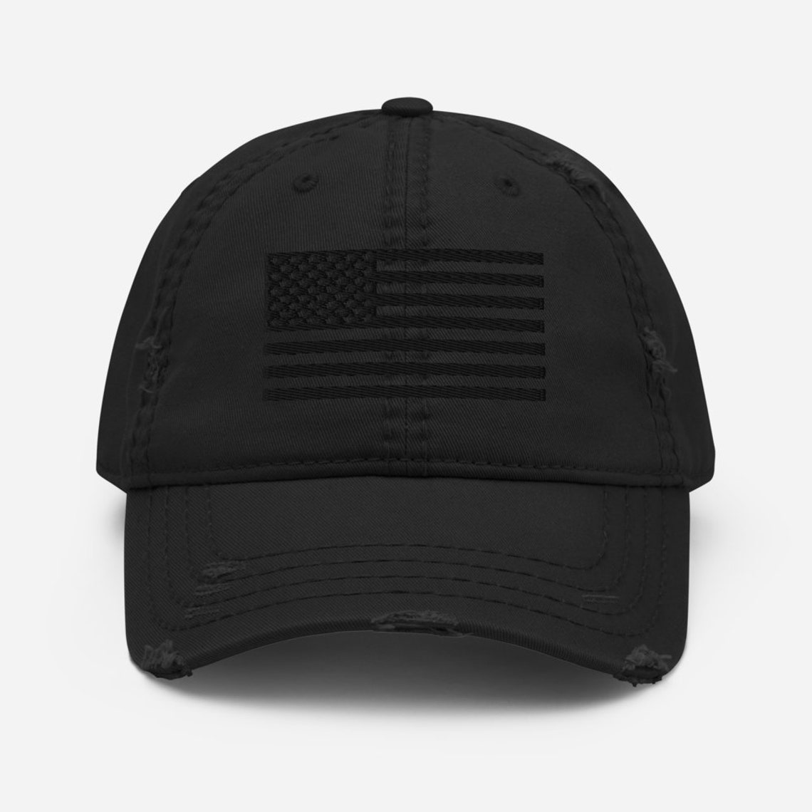 Blackout American Flag Hat Black American Flag Baseball Cap | Etsy