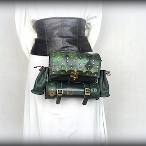 LARP Zubehör, Alchemie Gürteltasche, Hexenmeister Fantasy Accessoire, LARP Fantasy Tasche, Schneller Versand per Kurier