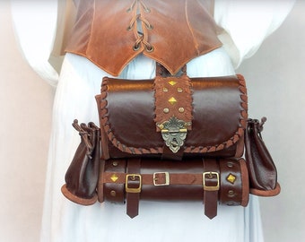 LARP accessory, Alchemy beltbag, Warlock Fantasy wizard accessories, Fantasy LARP bag, Fast shipping by courier