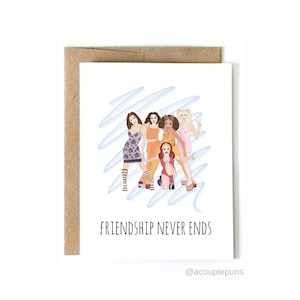 DESCARGA DIGITAL/ La amistad nunca termina / tarjeta para amigo, tarjeta de chica especia, regalo de chica especia, darle vida a tu vida,
