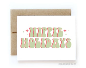 Funny Christmas Card Funny Holiday Card Nuts About Holidays //// Nutcracker Card Christmas Card Punny Christmas Card Holiday Card