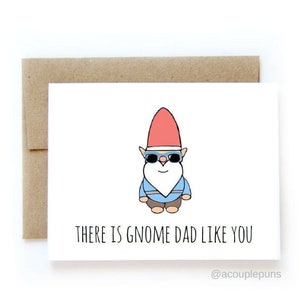 Gnome Papa wie du / / Karte für Papa, Gnome Vaters Tageskarte zum Vatertag Karte, lustige Väter Tageskarte, Gnome Karte