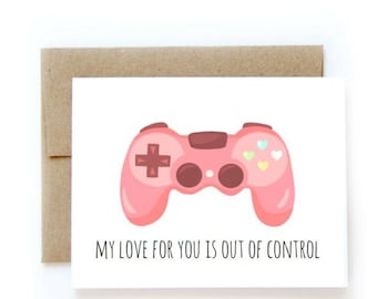 Out of Control | Funny Gamer Love Pun for Boyfriend, Girlfriend, Husband, or Wife&quot;