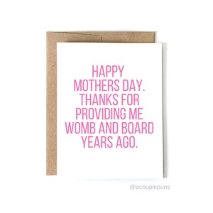 Tarjeta del día de las madres, tarjeta divertida del día de las madres, regalo del día de las madres divertidas, tarjeta de cumpleaños de la mamá, tarjeta para la nueva mamá, día de la madre de la hija