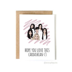 CARDashian // Tarjeta de día de las madres, tarjeta de día de las madres divertidas, regalo del día de las madres divertidas, tarjeta del día de la madre de Kardashian