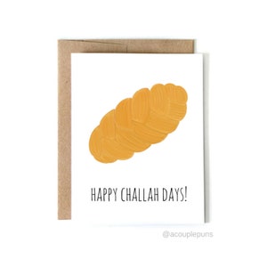 Joyeuses Challah Days l Hanukkah Card, Challah Card