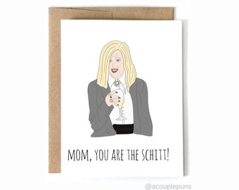 Schitts Creek Mother's Day Card | Moira Mother's Day Card, Funny Mothers Day Card, Card for New Mom, Mother's Day From Daughter