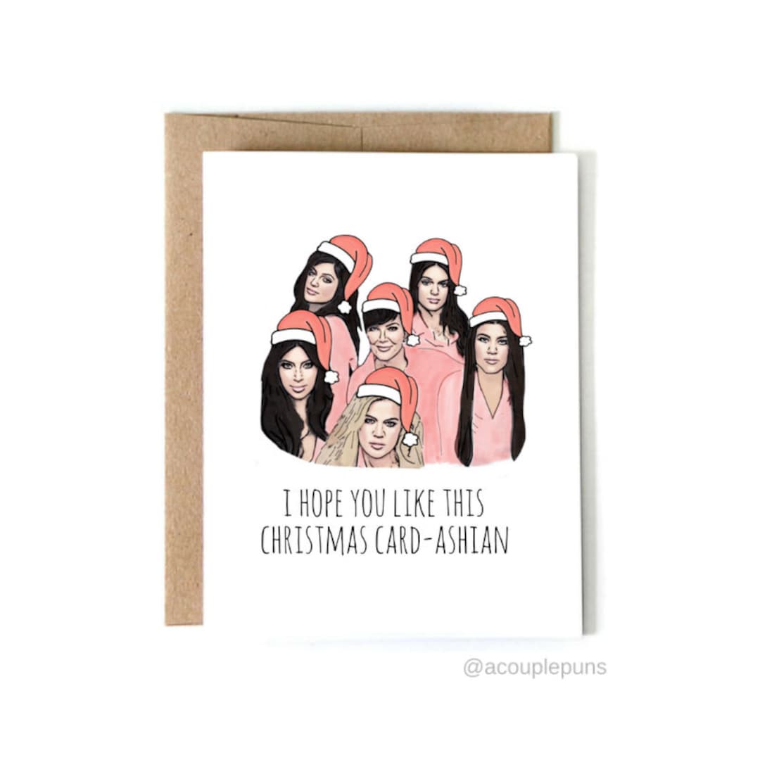Kardashian Christmas Card Kardashian Christmas Card, Kim Kardashian