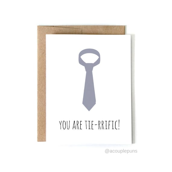 Dad Tie Card Father's Day Card From Wife, Funny Card for Dad
