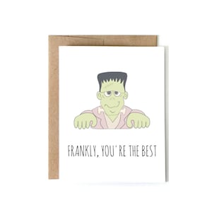 | de cartes Frankenstein Carte d’Halloween, Carte d’Halloween amusante, Carte de vin d’Halloween, Carte d’Halloween pour ami