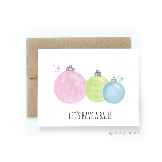 Christmas sale ball card