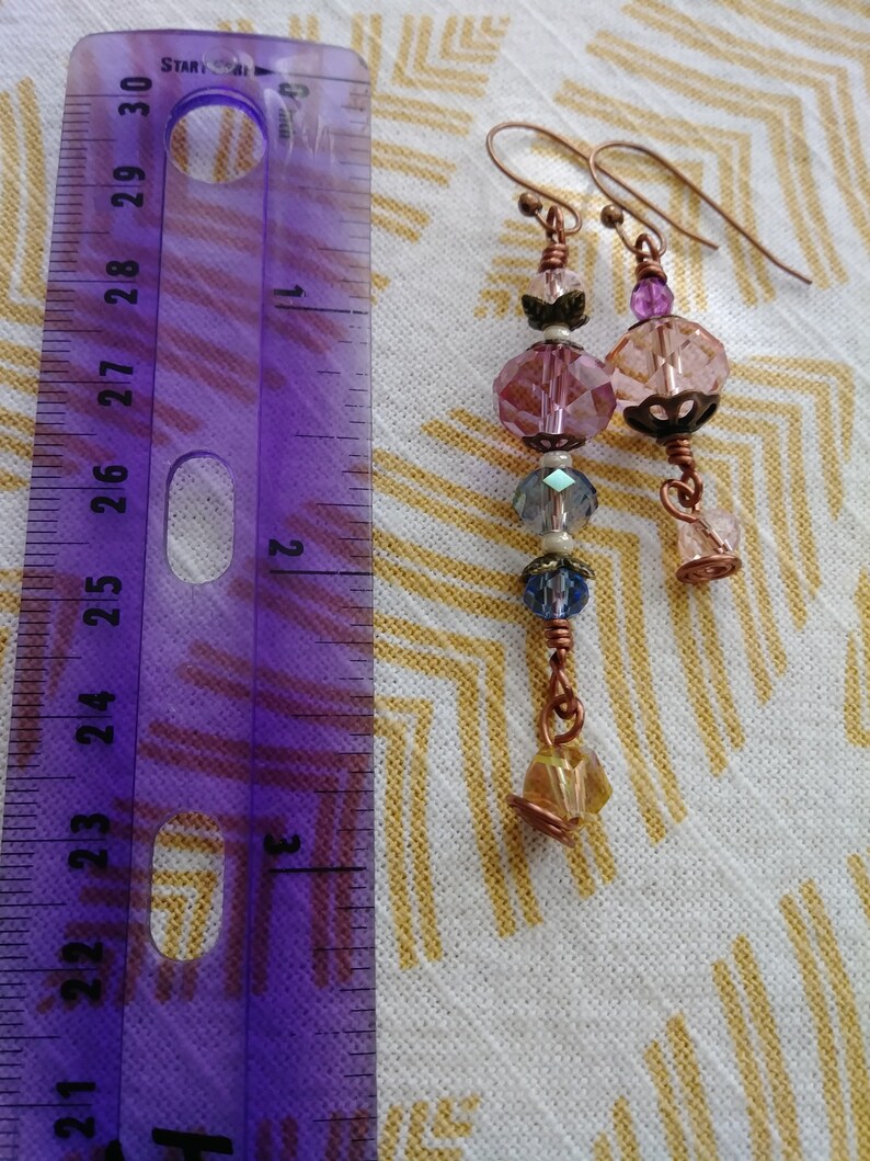 Asymetrical Crystal Dangle Drop Earrings Fit for a Princess!