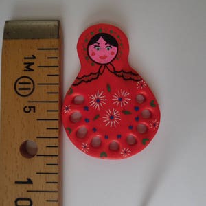 Tri fils, range fil pour broderie en fimo Poupee russe image 2