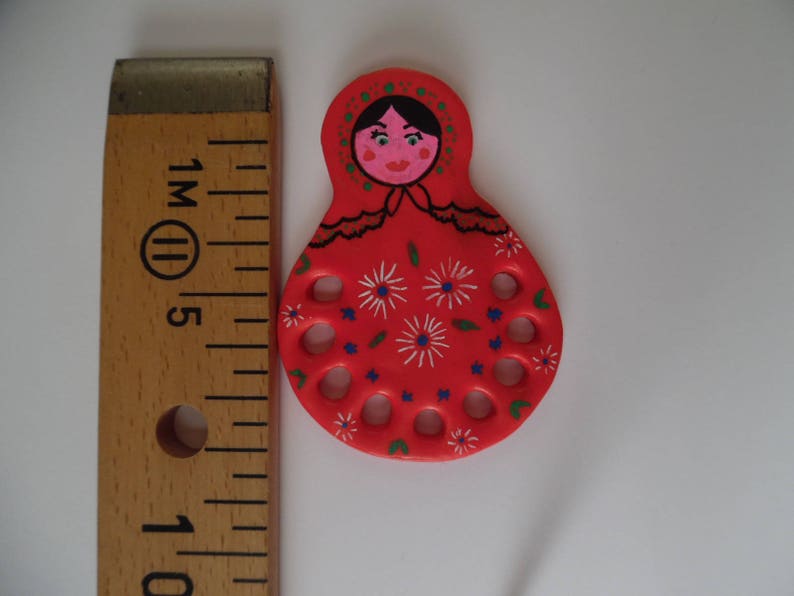 Tri fils, range fil pour broderie en fimo Poupee russe image 2