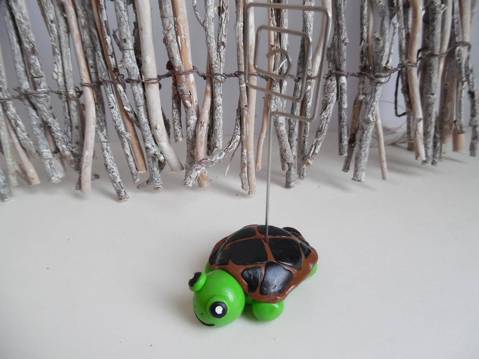 Porte Photos Pâte Fimo Tortue