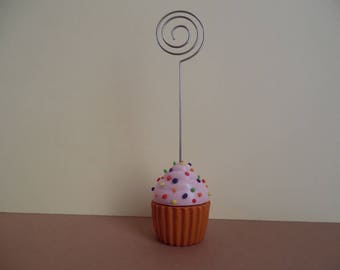 Porte photos pâte fimo cup cake