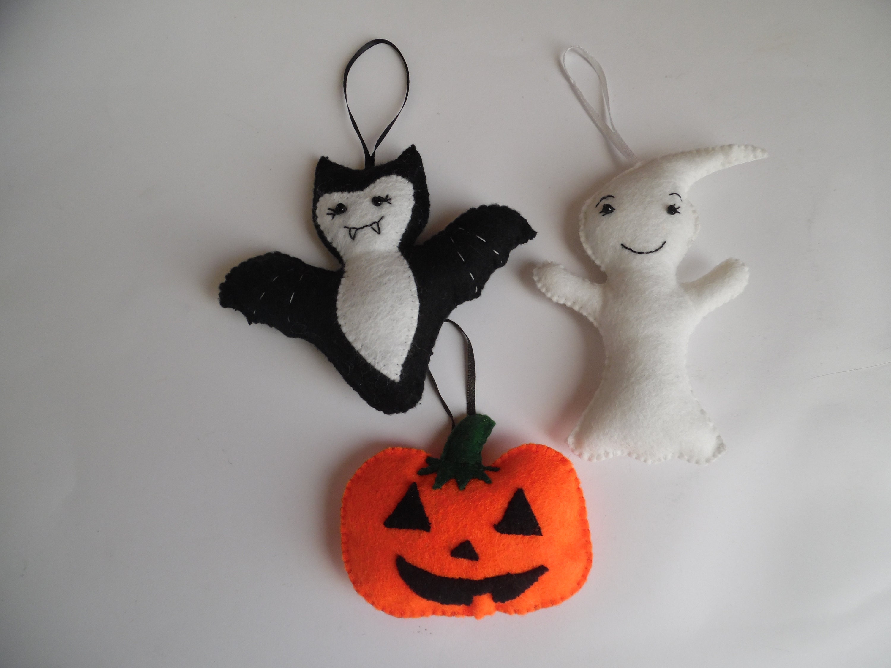 Lot 3 Décorations à Suspendre Halloween en Feutrine