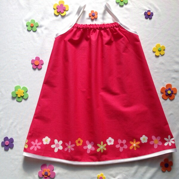 Robe bain de soleil fuchsia 2ans