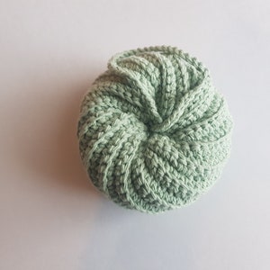 Fleur de douche éponge tawashi au crochet vertee image 2