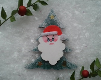 "Father Christmas" wooden Christmas hanging