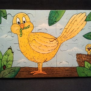 Starry Moon, solid wooden puzzle